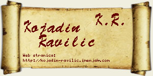 Kojadin Ravilić vizit kartica